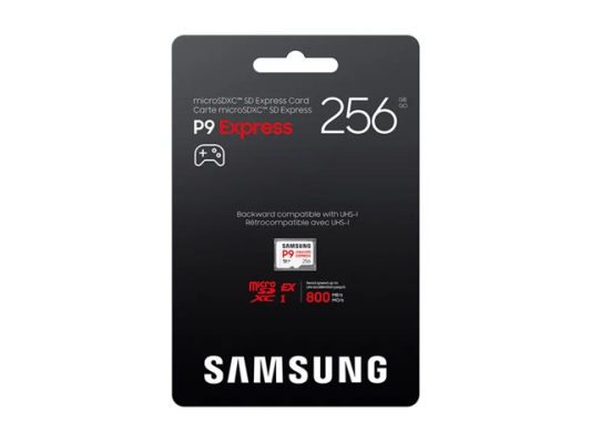 Samsung P9 Express  |  MicroSD Card  |  256 GB  |  microSDXC  |  Flash memory class U3, V30, A1