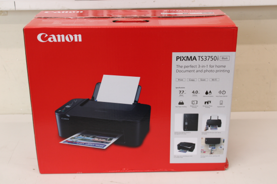 РАСПРОДАЖА. Canon PIXMA TS3750I  |  Inkjet  |  Colour  |  Multicunction Printer  |  A4  |  Wi-Fi  |  Black  |  DAMAGED PACKAGING