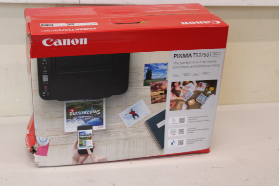 РАСПРОДАЖА. Canon PIXMA TS3750I  |  Inkjet  |  Colour  |  Multicunction Printer  |  A4  |  Wi-Fi  |  Black  |  DAMAGED PACKAGING