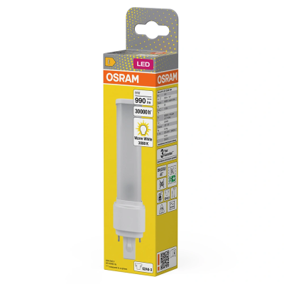 LED Bulb G24d-3, 9W, 950Lm, 3000K, 120°