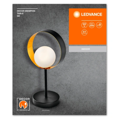 Decorative table lamp MEMPHIS, excl. G9, max 28W, IP20
