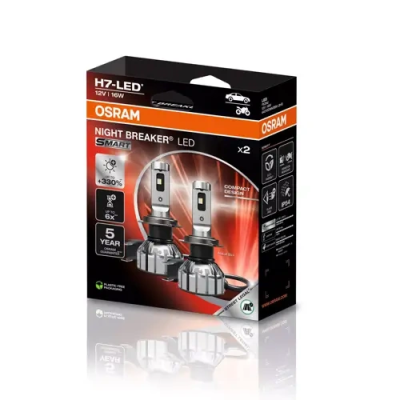 LED bulbs H7, 16W, 12V, 6000K, NIGHT BREAKER LED SMART series