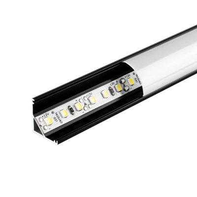 Corner anodized aluminum profile for LED strip HB-15.8X15.8BM