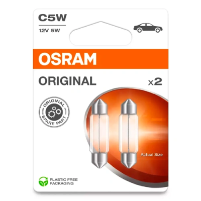 Halogen bulbs C5W, 5W, 12V, 45Lm, ORIGINAL series