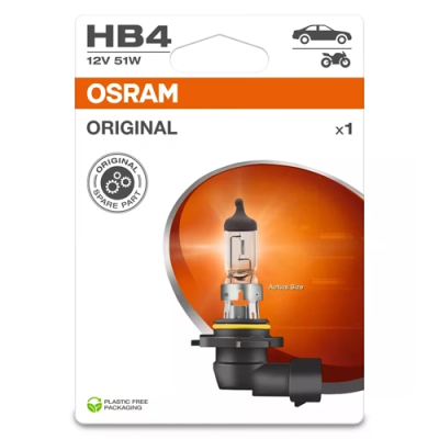 Halogen bulb HB4, 12V, 1000Lm, ORIGINAL LINE series