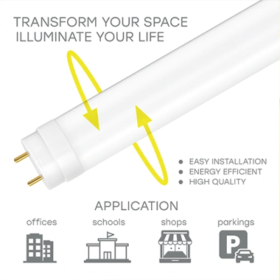 LED bulb T8, 60 cm, 9W, 4000K, 1080Lm, IP20