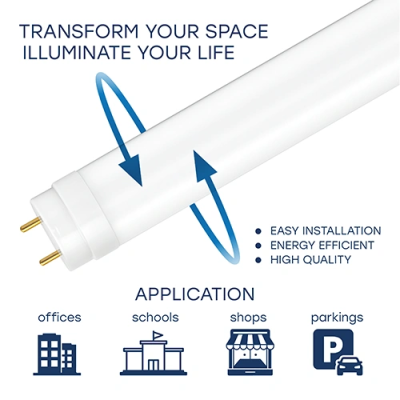 LED bulb T8, 120 cm, 18W, 4000K, 2880Lm, IP20