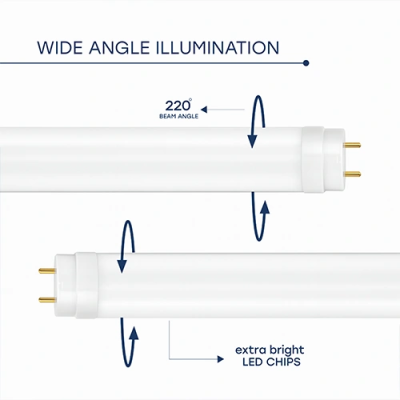 LED bulb T8, 60 cm, 9W, 4000K, 1440Lm, IP20