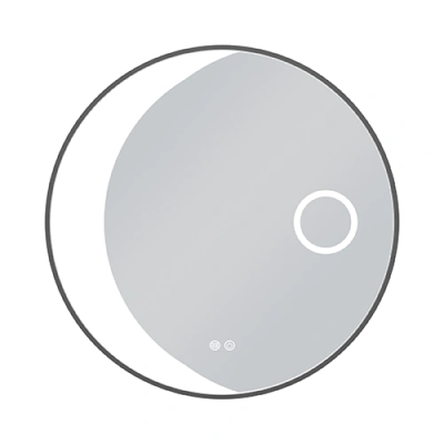 LED mirror with heating function LUNARIA, Ø 80 cm, 2700-6500K, 52W, 3025Lm, IP44