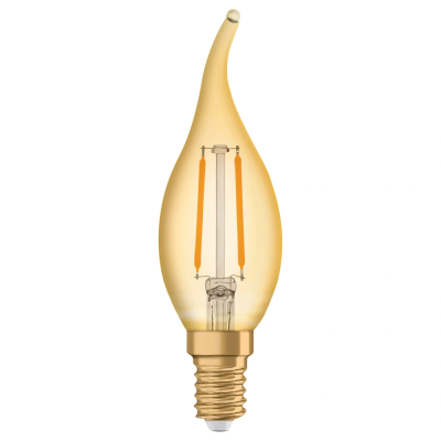 Filament LED bulb E14, C35T, 1.5W, 120Lm, 2400K