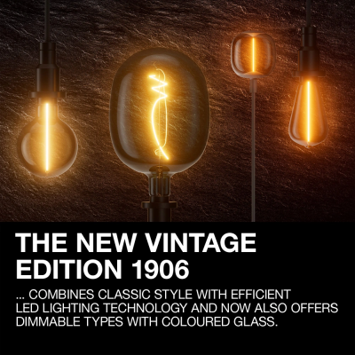 Filament LED bulb E14, C35T, 1.5W, 120Lm, 2400K