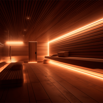 LED strip for sauna COB, 3000K, IP66, 24V, 14W / m, 1380Lm / m