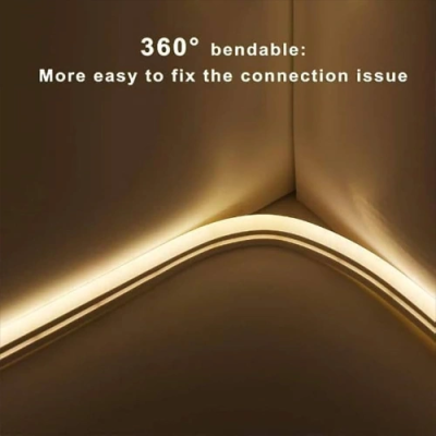 Neon LED strip 220V, 3000K, IP67, 10W / m, 540Lm / m