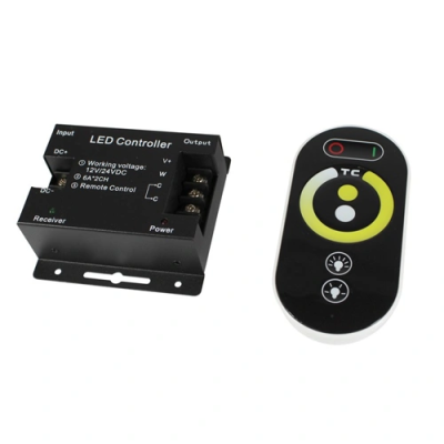 CCT (warm, neutral, cool white) LED strip controller with music synchronization