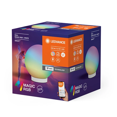 LED Smart luminiare 3.5W, CCT + RGB, USB-A, 5V, 230Lm, SMART+ BALL MAGIC