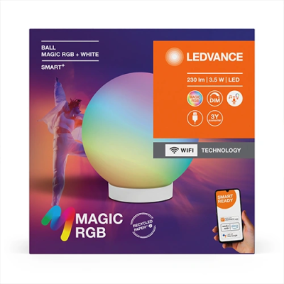 LED Smart luminiare 3.5W, CCT + RGB, USB-A, 5V, 230Lm, SMART+ BALL MAGIC