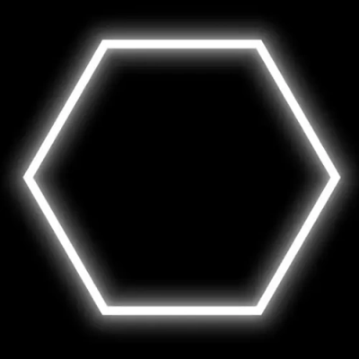 Hexagon luminaire set, 1 pc., with accessories, 42W, 6000K, IP20, 5040 Lm