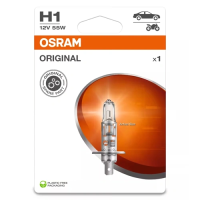 Halogen bulb H1, 12V, 3200K, 55W, ORIGINAL LINE series