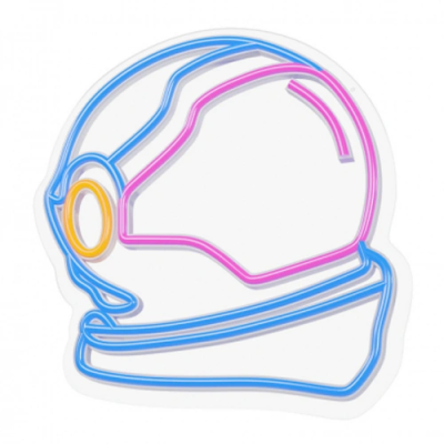 LED Neon light sign - astronaut, multicolor