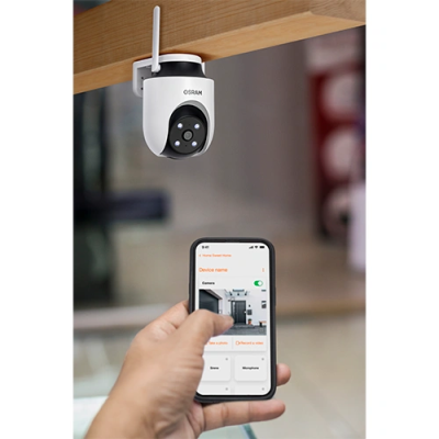 OSRAM SMART+ WiFi Outdoor Security Camera 360  |  Two-Way Audio  |  Siren