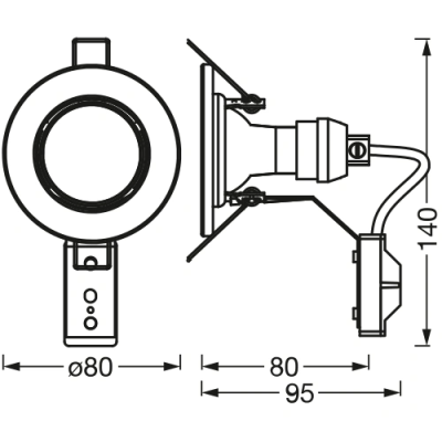 Recessed LED lighting kit, 5x2.6W, GU10, 2700K, 36°, IP20, Spot Essential