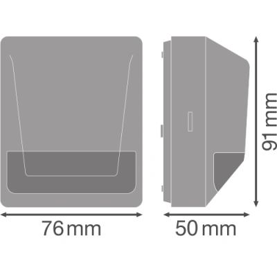Infrared PIR motion sensor 180°, IP55