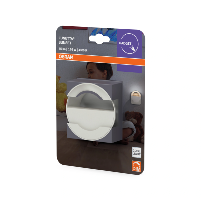 Plug-in LED night light, 0.65W, 4000K, 15Lm, Lunetta Sunset