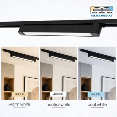 Single-phase track linear light DRAX LED 20W, 3 CCT, 1330Lm, IP20