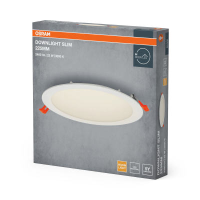 Recessed LED panel, 22W, 3000K, 2400Lm, IP20
