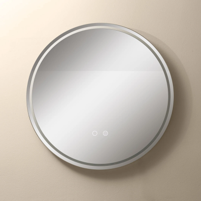 Mirror with LED lighting and anti fog function Ø 60 cm, 24W, 3CCT