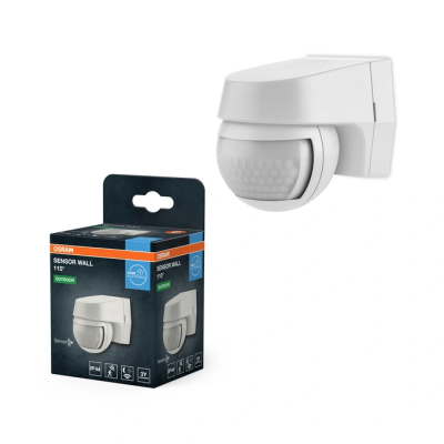 Infrared PIR motion sensor 110°, 12m, IP44
