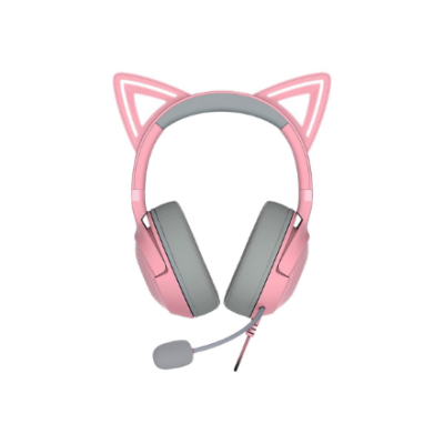 Razer  |  Наушники  |  Kraken Kitty V2  |  Проводные  |  На ушах  |  Микрофон  |  Шумоподавление