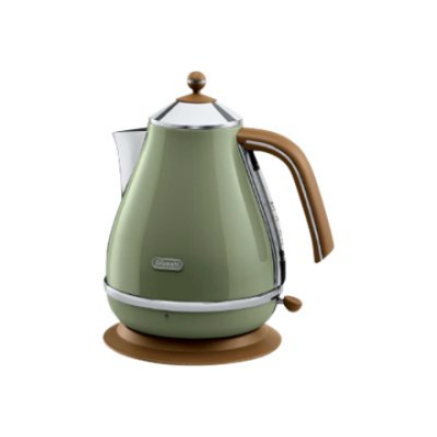 De'Longhi KBOV 2001.GR  |  Electric Kettle  |  2000 W  |  1.7 L  |  360° Base  |  Olive Green