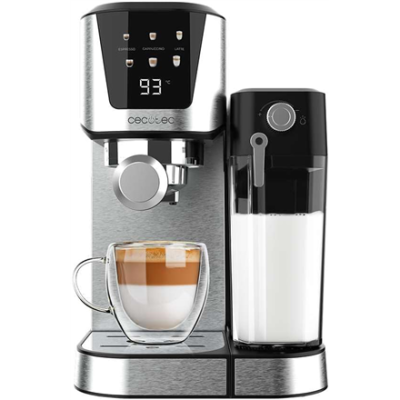 Cecotec  |  Coffee Machine with Milk Frother  |  Power Espresso 20 Cream  |  Semi-Automatic  |  20 bar  |  1350 W  |  Black / Silver