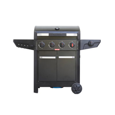 Barbecook Gas Barbecue Luca 412 with Cabinet and Sideburner, 145.4 x 60.3 x 112.3 cm  |  BC-GAS-3100