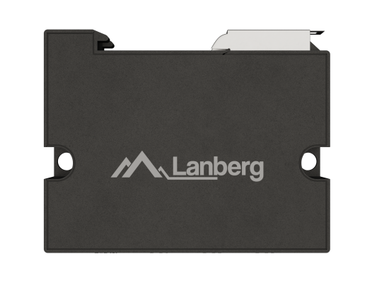 Lanberg Switch PoE Extender 1xIn 3xOut Fast Ethernet Din Rail at 30W metal clips  |  DIN-FE4-AT-30W