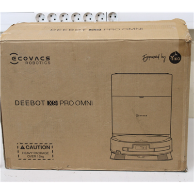 SALE OUT. Ecovacs Robotic Vacuum Cleaner  |  DEEBOT X9 PRO OMNI  |  Wet&Dry  |  Li-ion  |  6400 mAh  |  Dust capacity 0.22 L  |  16600 Pa  |  Black  |  DAMAGED PACKAGING, USED, DIRTY, SCRATCHED