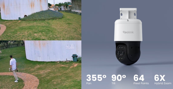 Reolink 4K divu objektīvu PoE PTZ kamera ar automātisko sekošanu