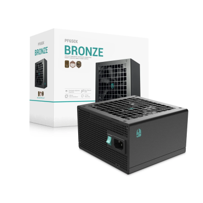 Deepcool 80 PLUS Bronze PSU  |  PF650X  |  650 W  |  Черный