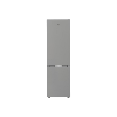 Whirlpool Refrigerator  |  WHK 25404 XP4E  |  Energy efficiency class E  |  Free standing  |  Combi  |  Height 203.5 cm  |  No Frost system  |  Fridge net capacity 249 L  |  Freezer net capacity 106 L  |  37 dB  |  Silver
