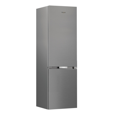 Whirlpool Refrigerator  |  WHK 25404 XP4E  |  Energy efficiency class E  |  Free standing  |  Combi  |  Height 203.5 cm  |  No Frost system  |  Fridge net capacity 249 L  |  Freezer net capacity 106 L  |  37 dB  |  Silver