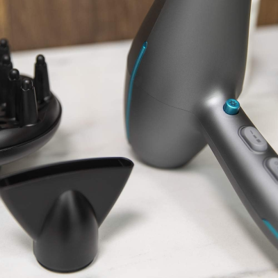 Cecotec Hair dryer  |  IoniCare 5300 Maxi Aura Black  |  2200 W  |  Number of temperature settings 3  |  Ionic function  |  Black / Grey  |  Diffuser nozzle