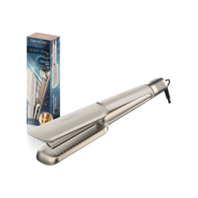 Cecotec Hair Straightener  |  Air Lisse Champagne  |  Ceramic heating system  |  Ionic function  |  Temperature (max) 230 °C  |  Temperature (min) 100 °C  |  Number of heating levels 3  |  1600 W  |  Champagne