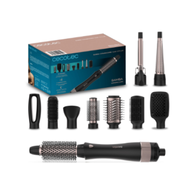 Cecotec gaisa suku  |  CeramicCare 10in1 Styler 10-in-1  |  Sildīšanas līmeņu skaits 3  |  1000 W  |  Melna