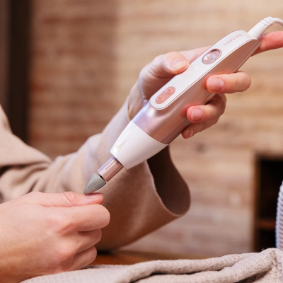 Cecotec elektriskā manikīra un pedikīra komplekts  |  PinkyCare 700 Perfect Nails  |  Nagu urbis  |  Rozā / Balta