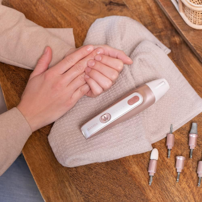 Cecotec elektriskā manikīra un pedikīra komplekts  |  PinkyCare 700 Perfect Nails  |  Nagu urbis  |  Rozā / Balta