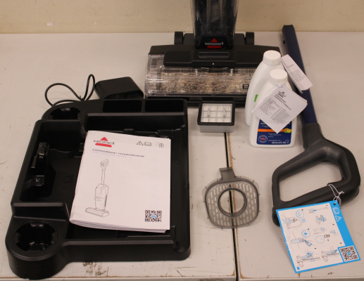 SALE OUT. Bissell All-in-one Multi-surface Vacuum Cleaner  |  4284N  |  Cordless operating  |  Washing function  |  25.9 V  |  Operating time (max) 45 min  |  Black / Midnight Blue  |  Warranty 24 month(s)  |  DAMAGED PACKAGING, DIRTY AND USED