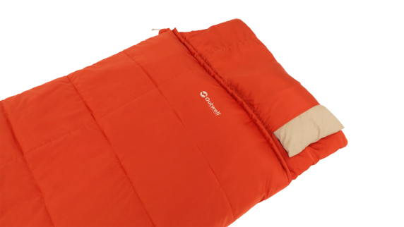 Outwell Contour Lux Red  |  Guļammaiss  |  220 x 85 cm  |  -19 līdz 15 °C  |  Labais rāvējslēdzis
