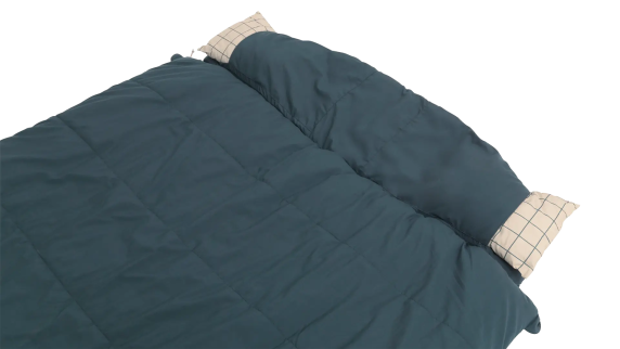 Outwell Camper Lux Double Blue  |  Guļammaiss  |  235 x 150 cm  |  -16 līdz 5 °C  |  Abpusējs rāvējslēdzis