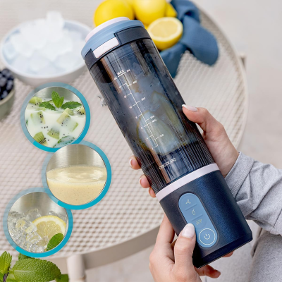 Cecotec Blender  |  Power Titanium Shake2Go  |  Portable  |  180 W  |  Jar material BPA-free  |  Jar capacity 0.6 L  |  Lagoon